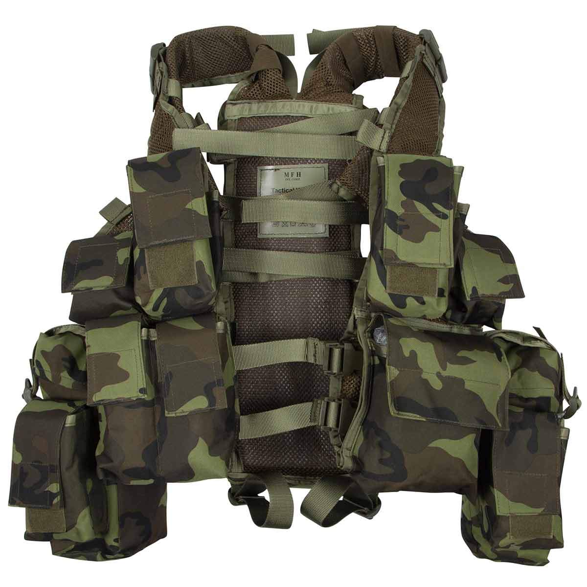 mfh south african assault vest czech woodland