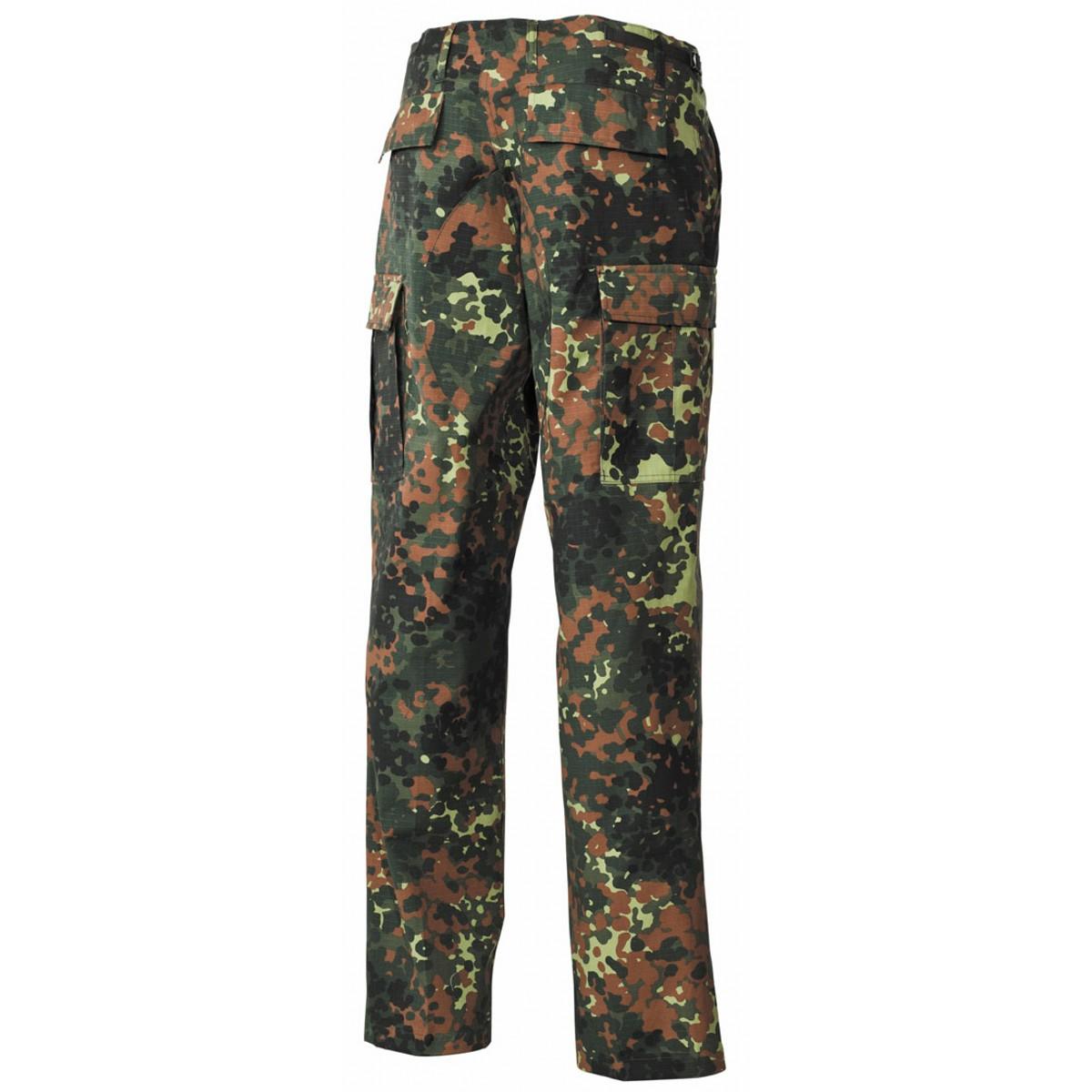 rear mfh us bdu combat trousers flecktarn