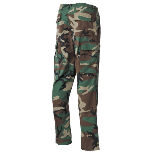 MFH Woodland Camo Ripstop BDU Combat Trousers  Military Kit