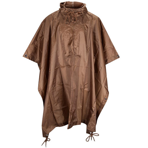 MFH Waterproof Ripstop Poncho Coyote - Free UK Delivery | Military Kit