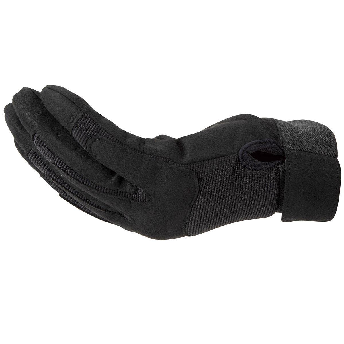 mil tec army gloves black side view