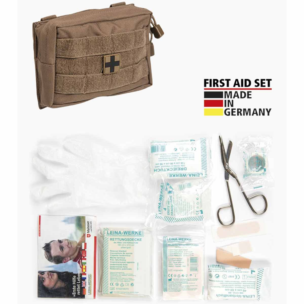 mil-tec first aid kit small dark coyote