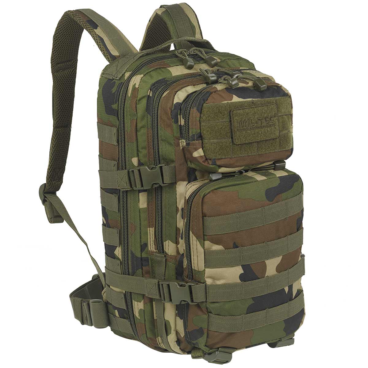 Mil Tec MOLLE Assault Pack 20L Woodland Camo