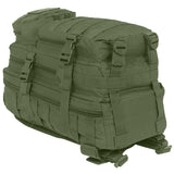 mil tec molle assault pack olive green compression straps