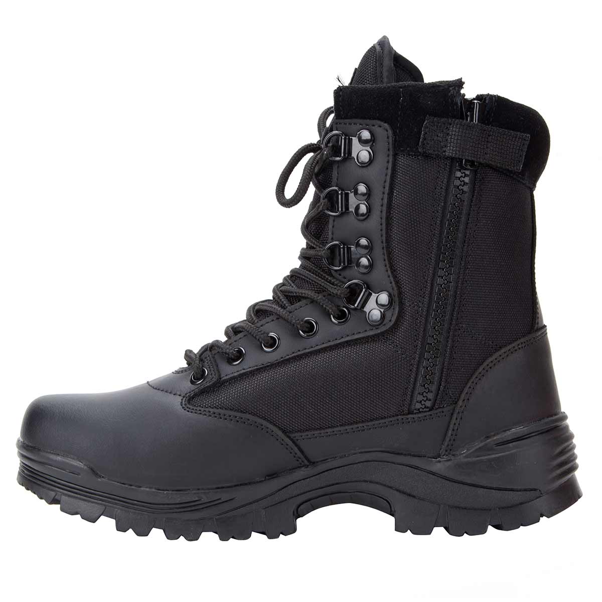 Mil Tec Tactical Side Zip Boots Black