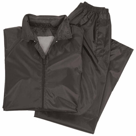 mil-tec waterproof rain suit black