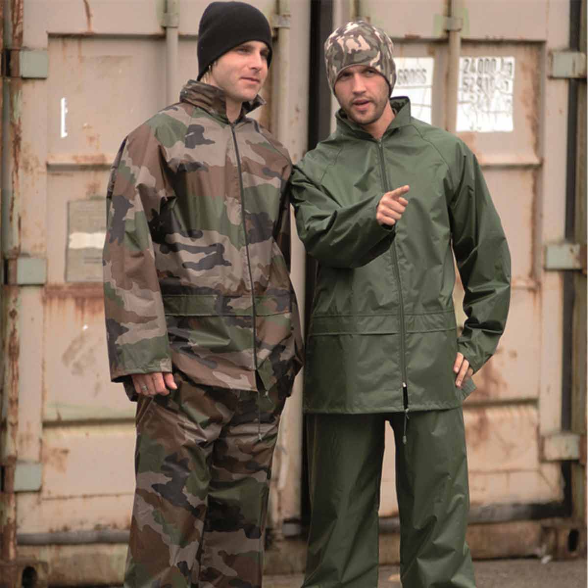 mil-tec waterproof rain suit cce camo