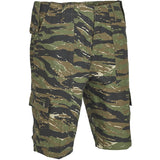 military combat shorts tiger stripe