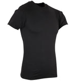 military style plain tshirt black