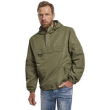 olive green brandit summer windbreaker breast pocket