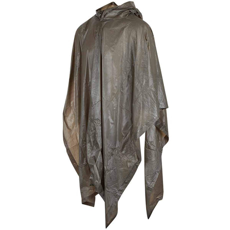 waterproof olive vinyl poncho