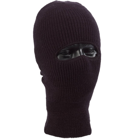 open face black balaclava