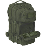 open utility pocket kombat 28l olive green molle assault pack