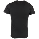 rear of black military style plain tshirt