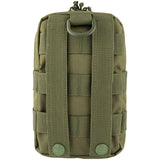 rear of green viper splitter utility pouch