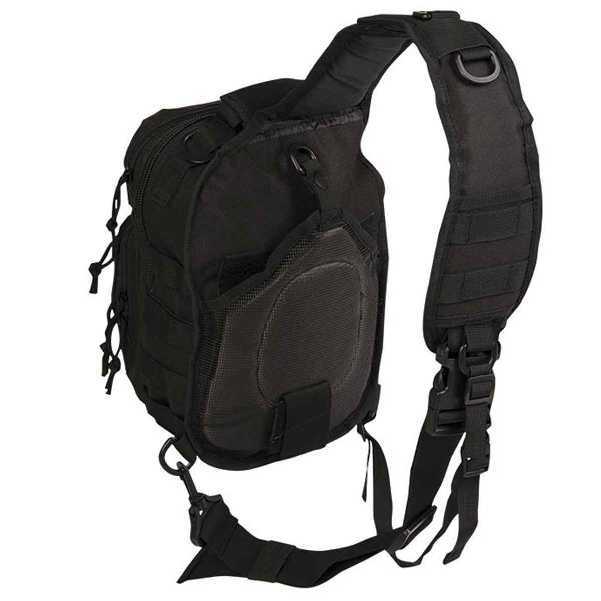 Mil-Tec One Strap Assault Pack 10L Black - Free UK Delivery