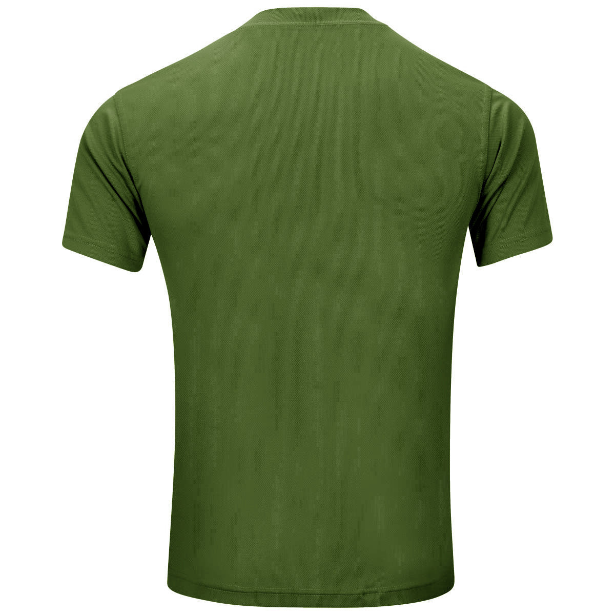 rear of pcs tshirt green