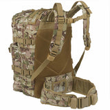 rear straps of kombat 40 litre molle assault pack btp camo