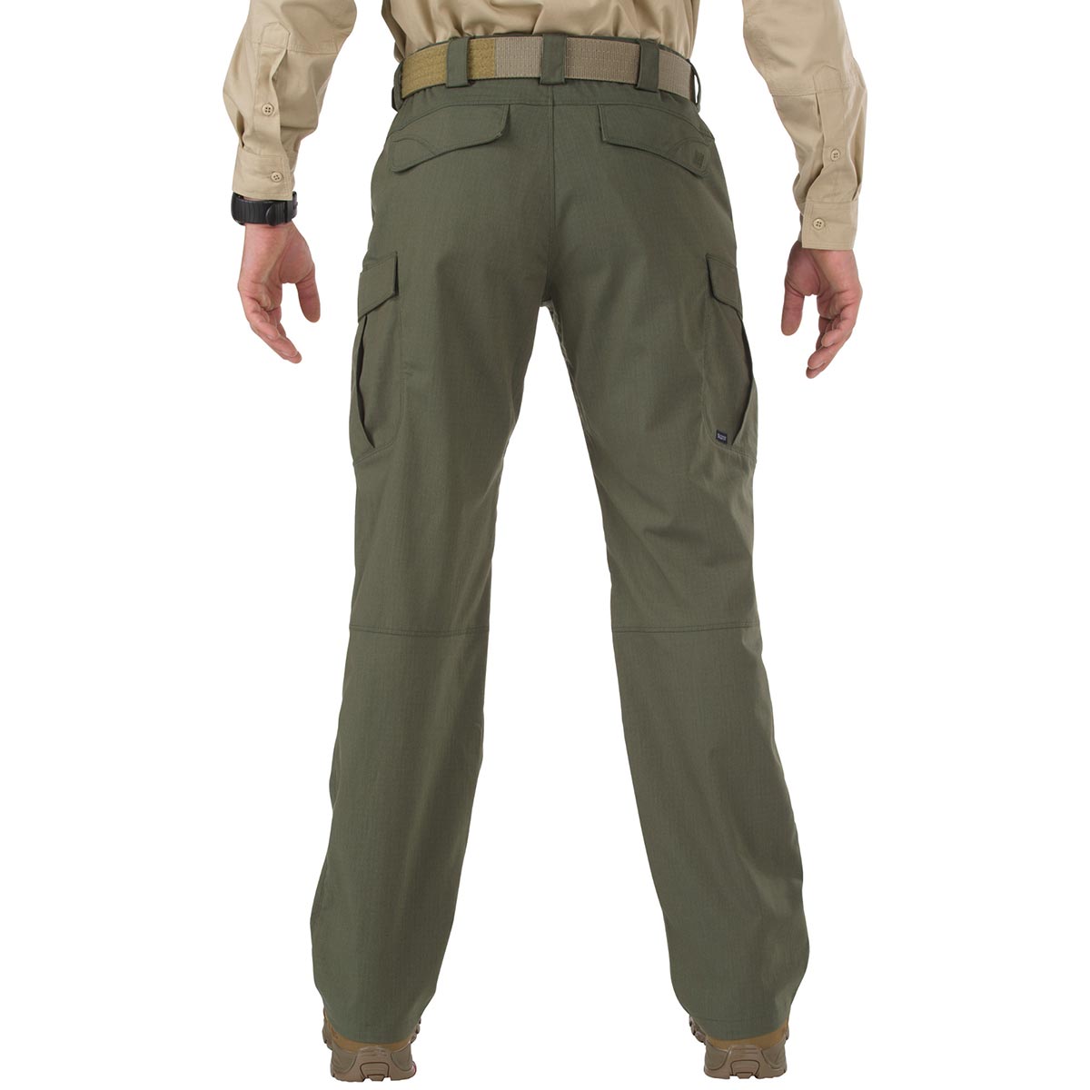 rear of 5.11 stryke pants tdu green