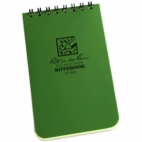 rite-in-the-rain-top-spiral-notebook-green-3"-x-5"