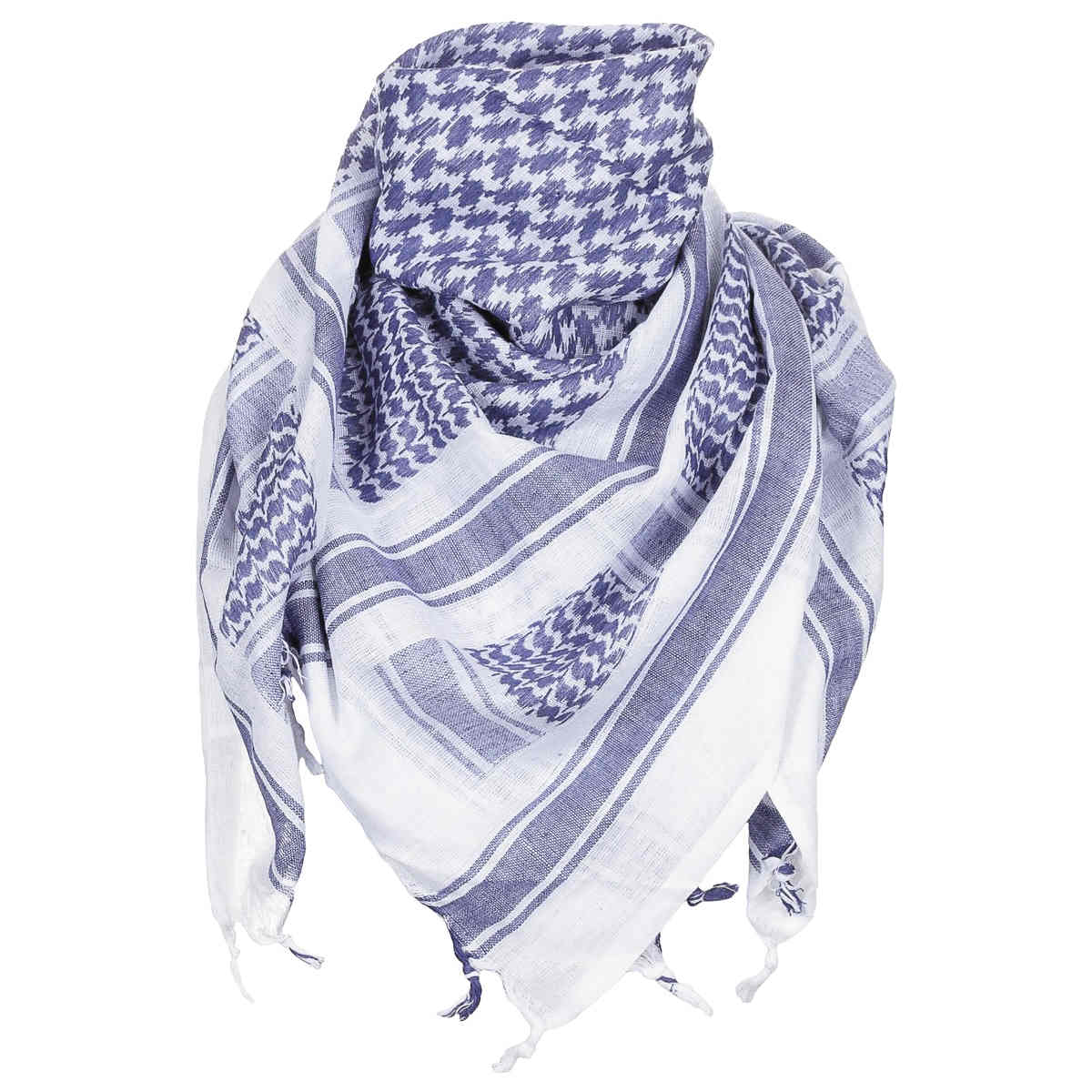 MFH White Blue Shemagh Head Scarf