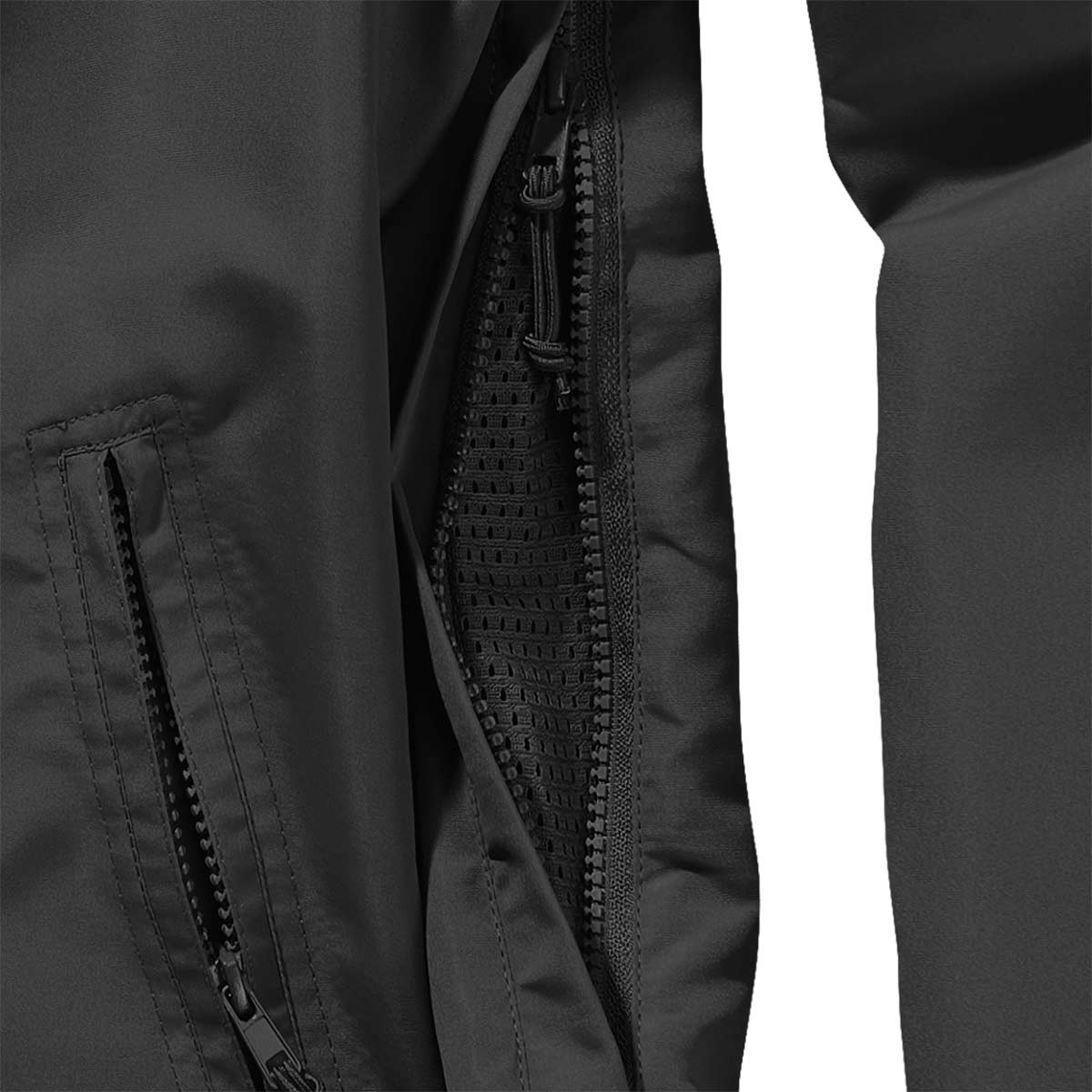 side ventilation pocket brandit summer windbreaker black