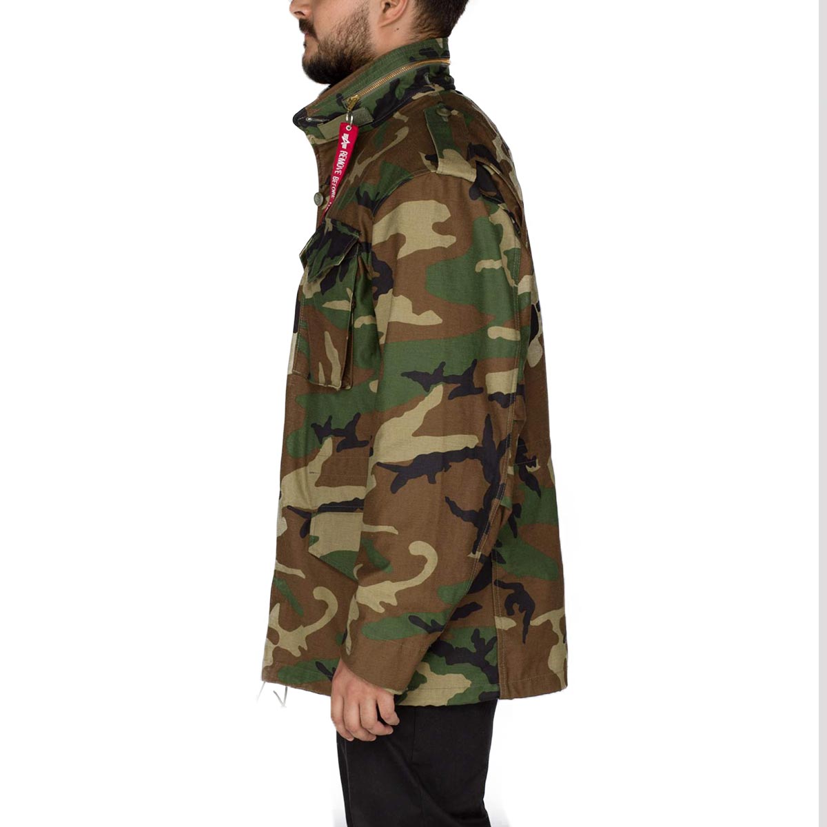 Alpha Industries M65 Field Jacket Woodland Camo Military Kit