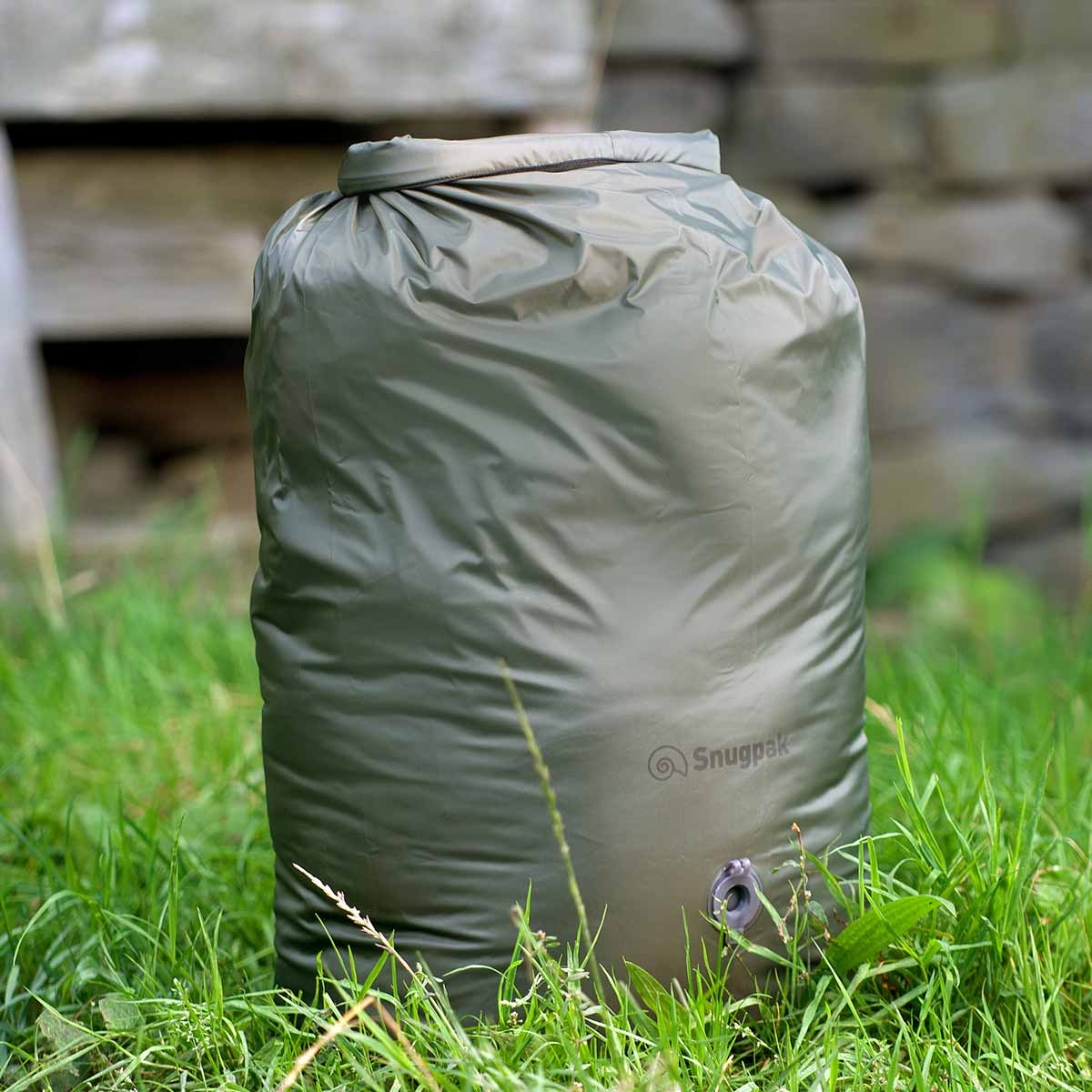 snugpak dri sak with air valve 40l outdoors