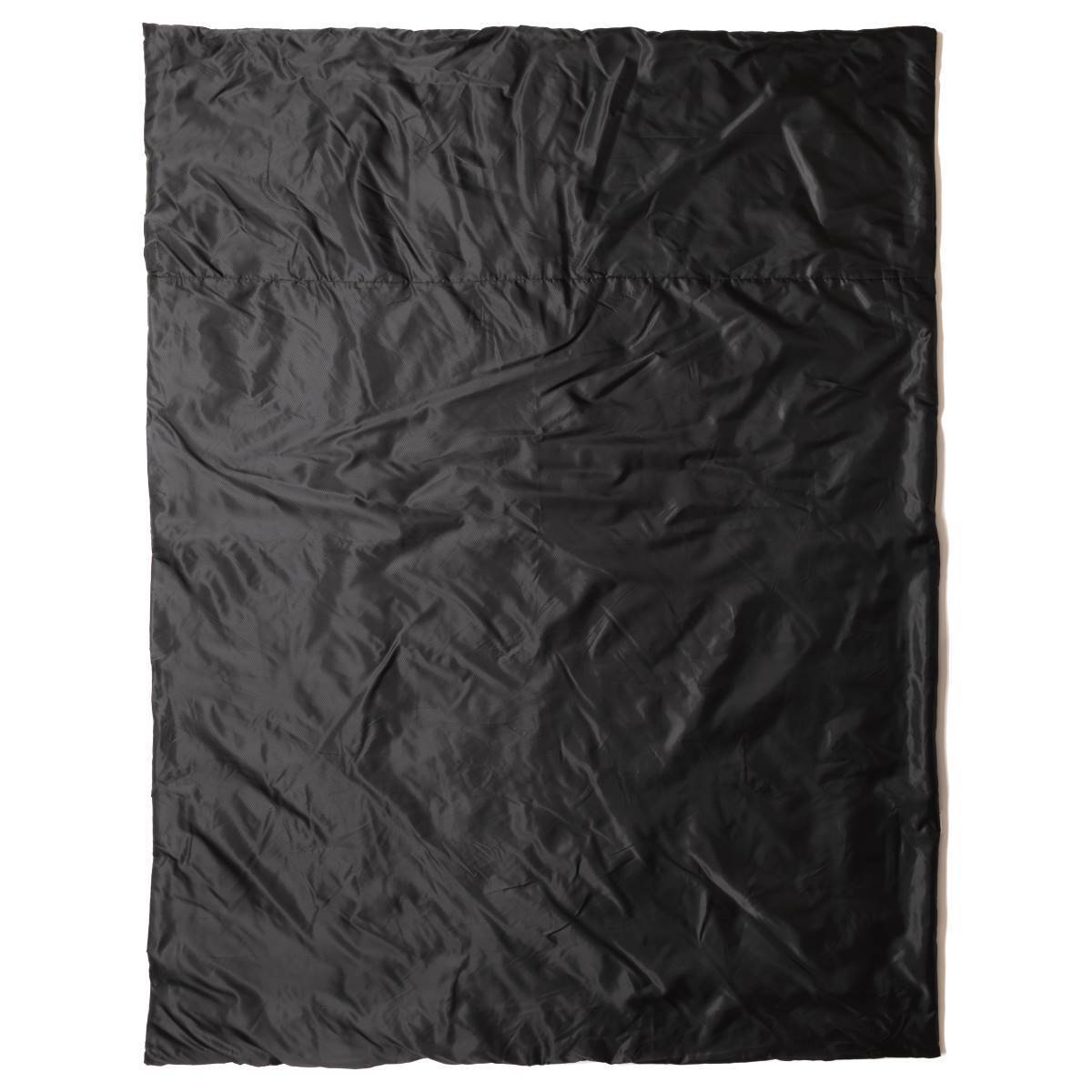 snugpak black jungle blanket laid flat