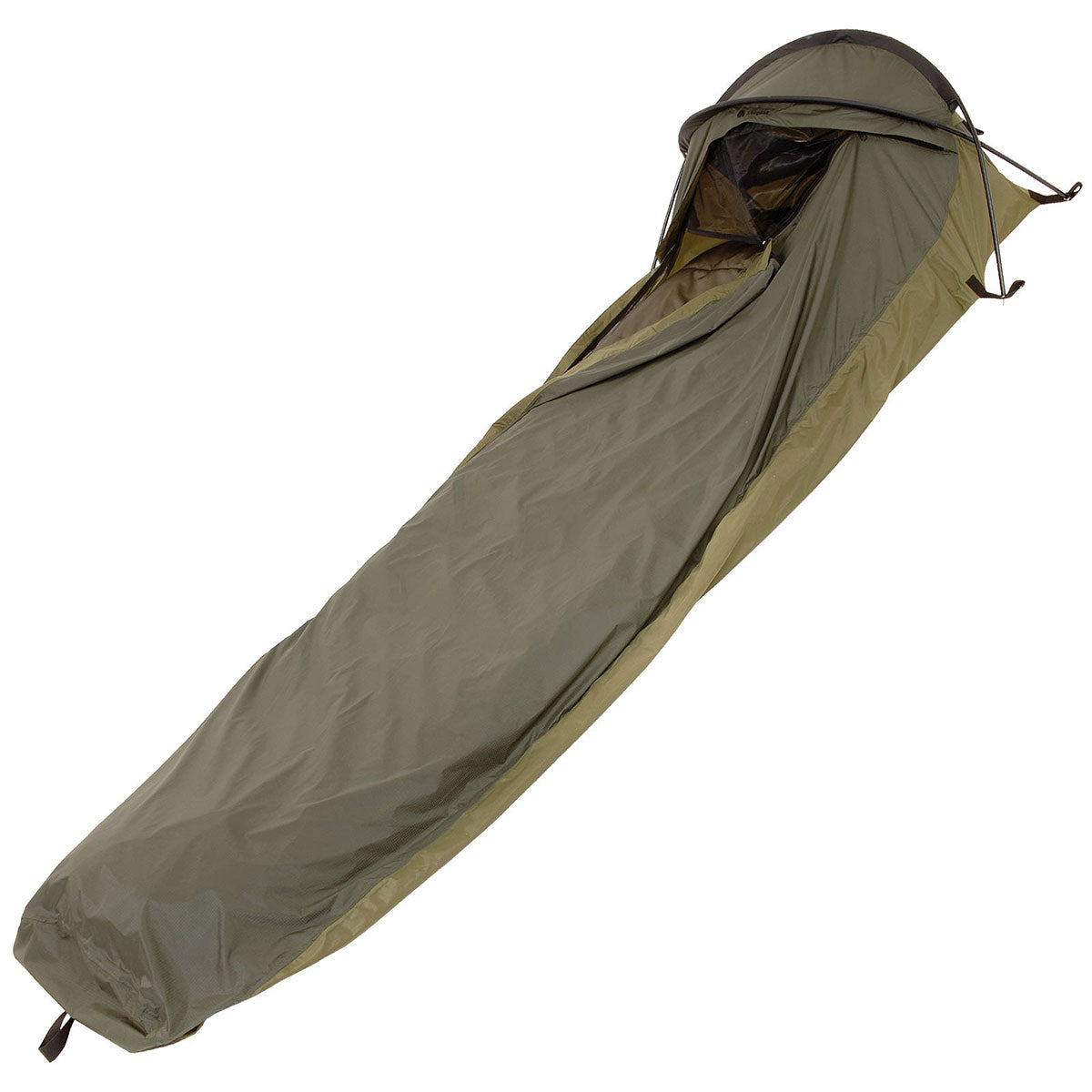 snugpak olive green stratosphere hooped bivvi bag unpacked