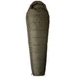 zipped up snugpak olive green sleeper lite sleeping bag