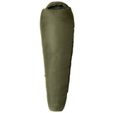 zipped up snugpak softie elite 5 olive sleeping bag