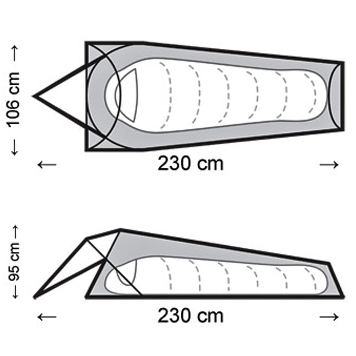 snugpak stratosphere hooped bivi dimensions