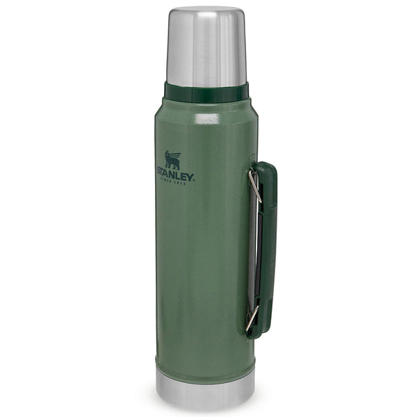 Stanley Classic Vacuum Bottle, Hammertone Green, 1.1 qt