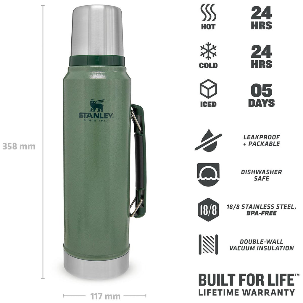 Thermos Hammertone Green 1L - Stanley - Espresso Gear