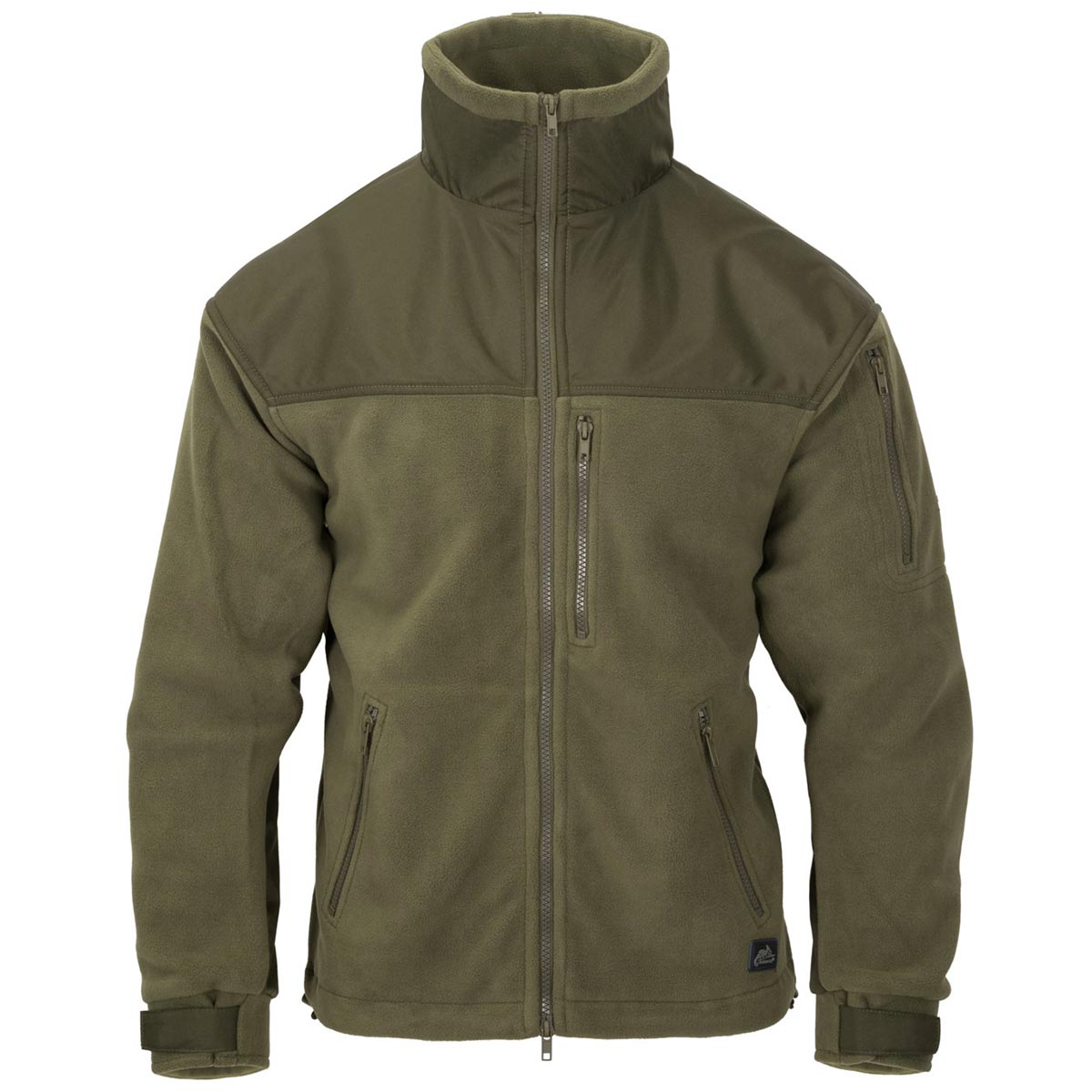 straight cut helikon classic army fleece olive green