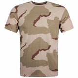 tri colour desert camo tshirt front