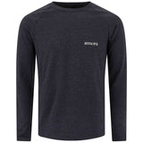 black blue mottle ussen baltic crew thermal top front view