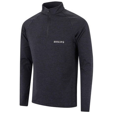 ussen baltic pro norj zip neck black