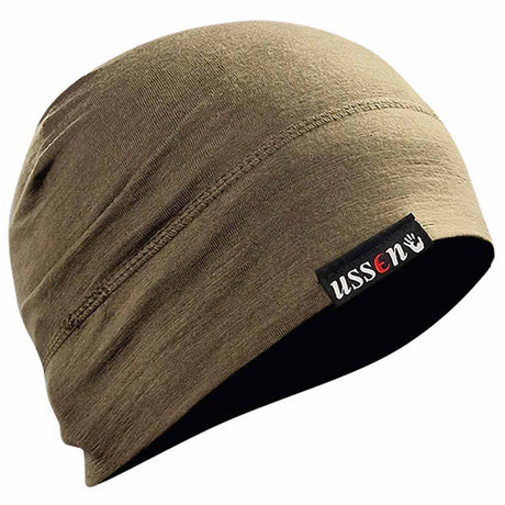 ussen merino wool hat olive green