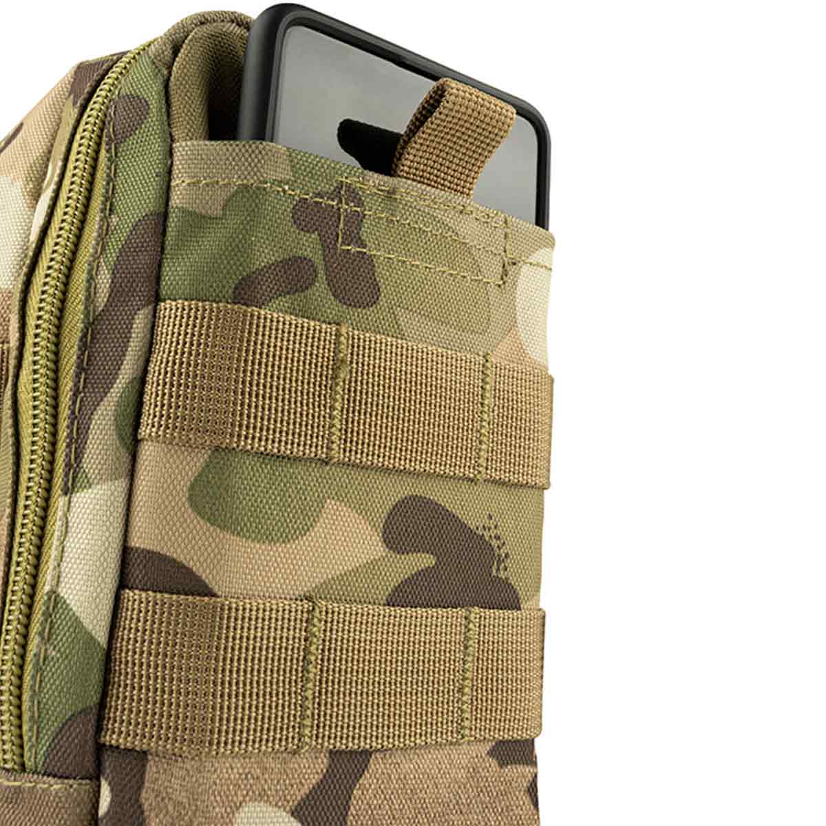 vcam viper splitter utility pouch with front molle loops