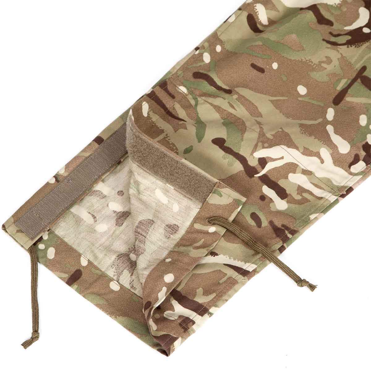 velcro leg openings on mtp combat trousers