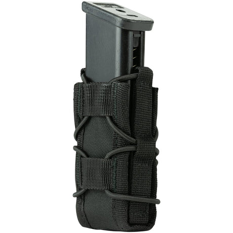 side view of viper elite pistol mag pouch black with mag