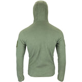 Rear View of Viper Fleece Hoodie Green