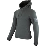 Viper Fleece Hoodie Grey Hood Down