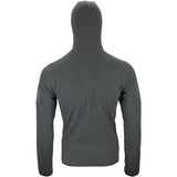 Rear View of Viper Fleece Hoodie Grey