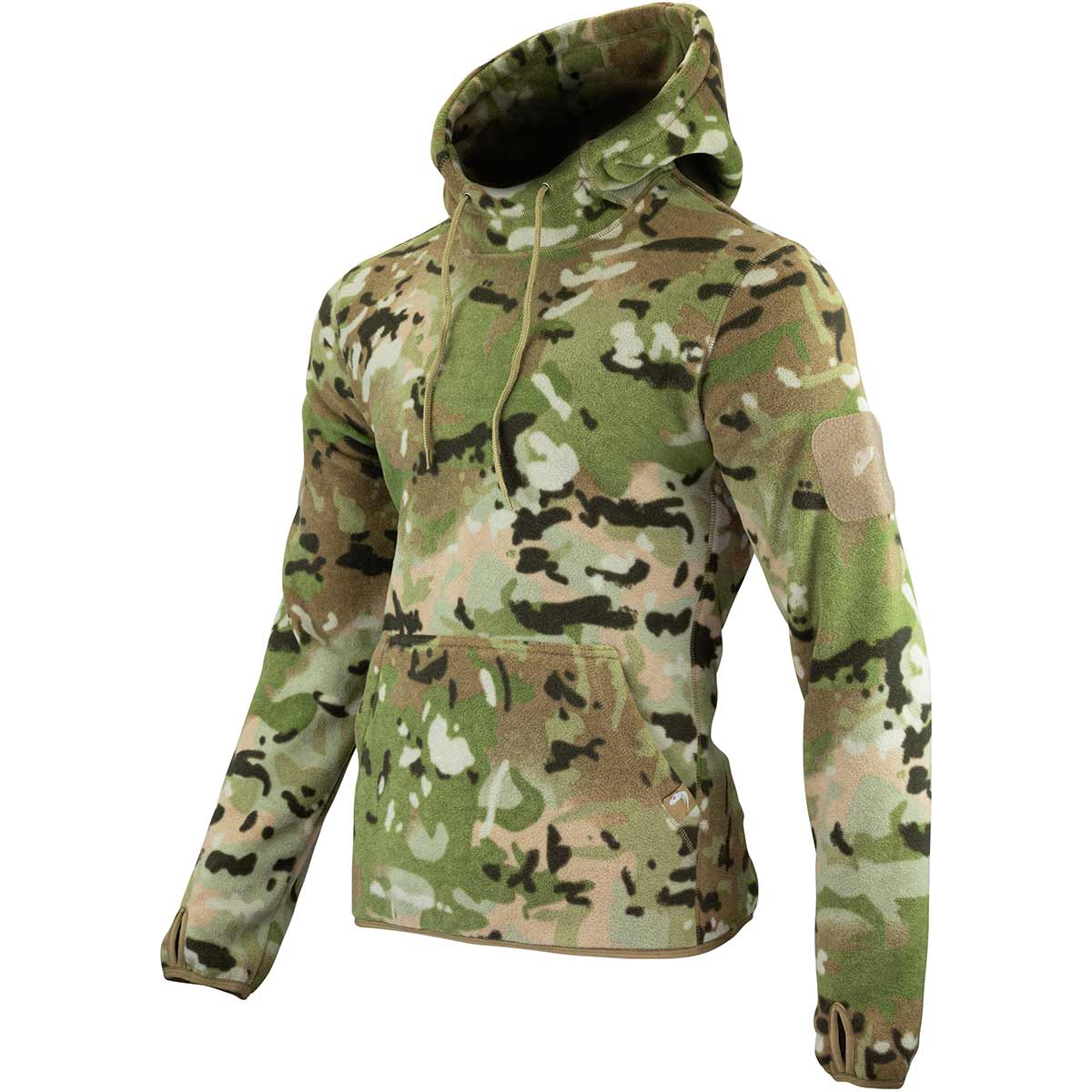 Viper Fleece Hoodie VCam Camo Hood Down