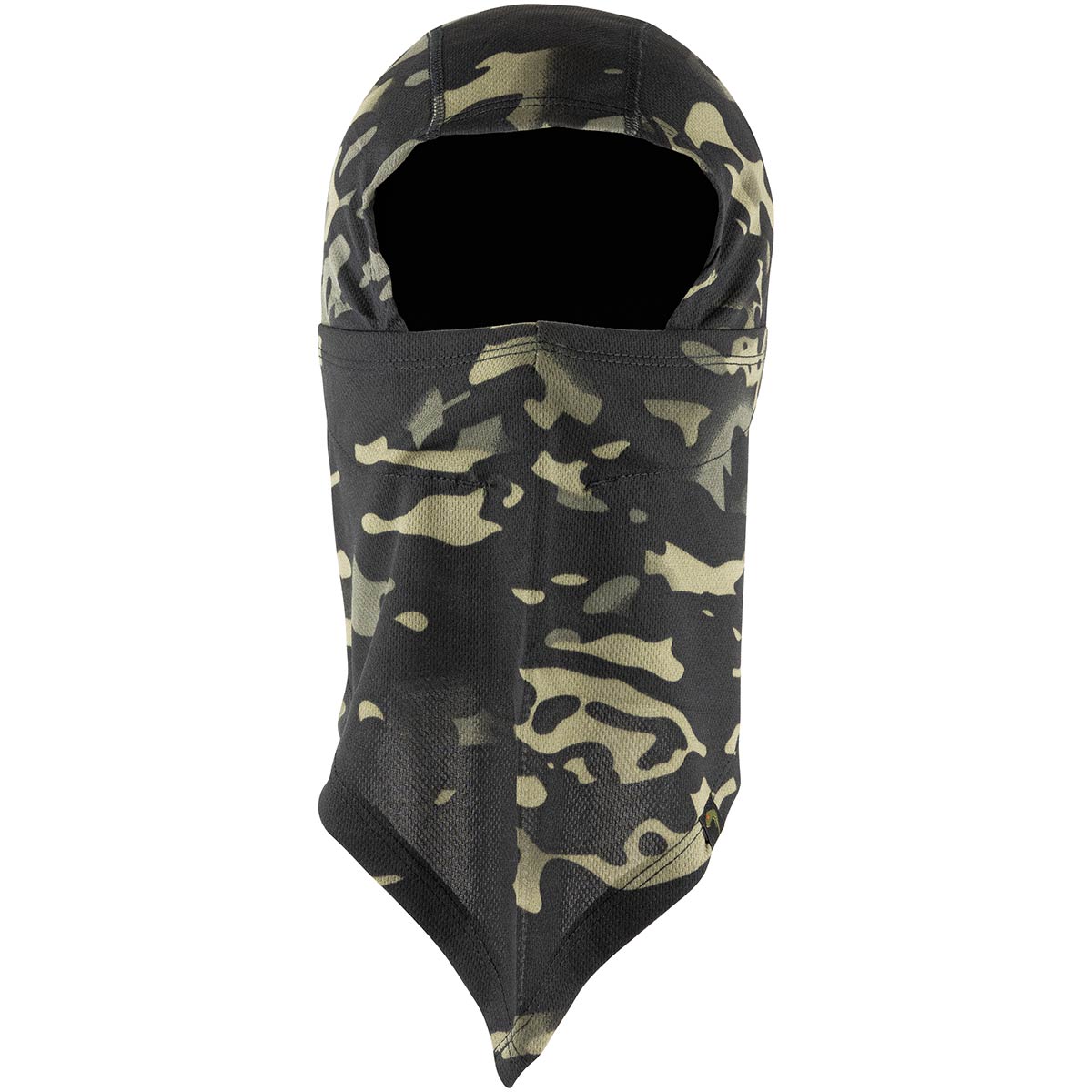 viper covert balaclava front black camo