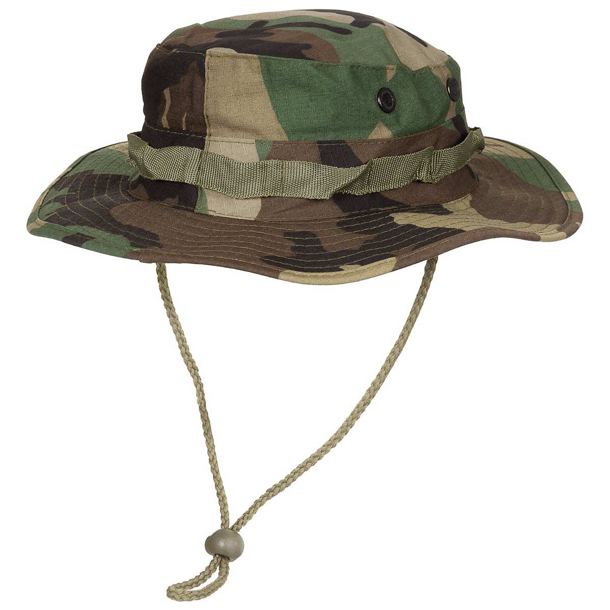 Woodland Camo Boonie Hat Chinstrap